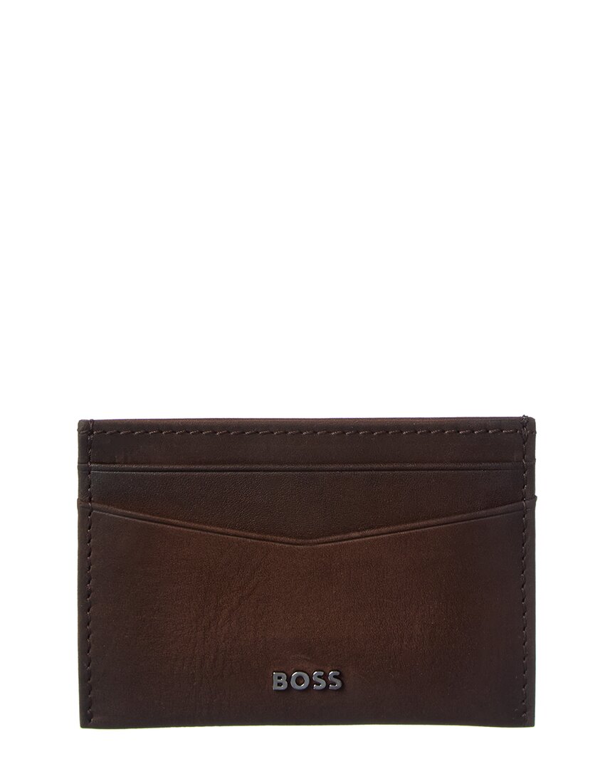 Hugo Boss New Crosstown Leather Card Holder