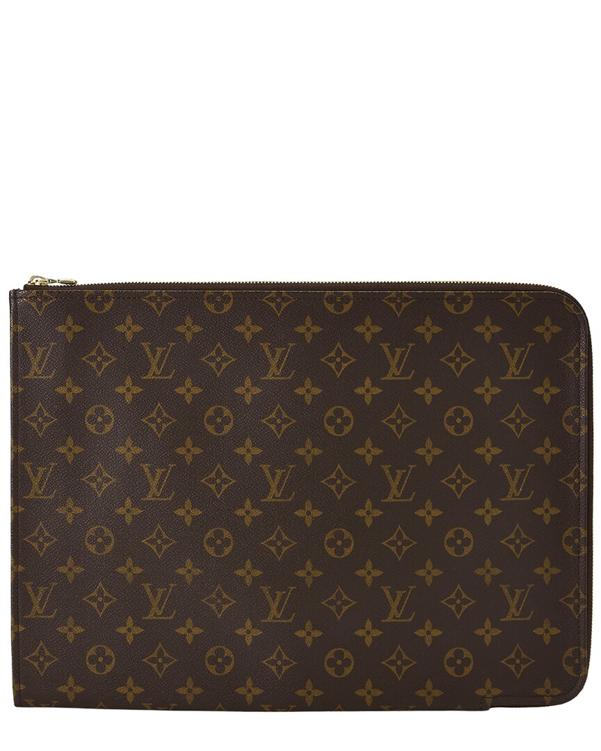 Louis Vuitton Brown Monogram Canvas Poche Documents Gm (   )