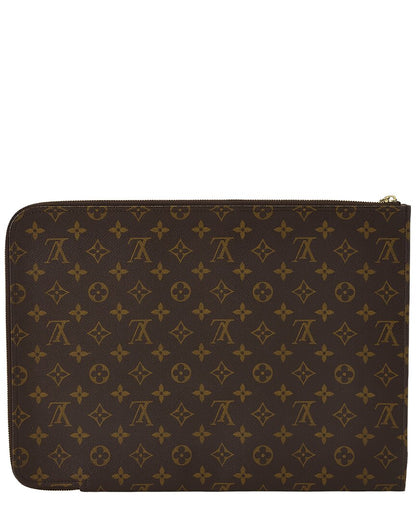 Louis Vuitton Brown Monogram Canvas Poche Documents Gm (   )