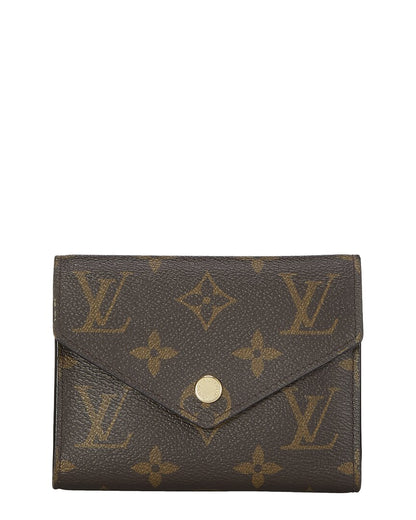 Louis Vuitton Brown Monogram Canvas Victorine Wallet (   )