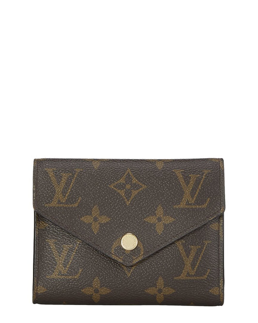 Louis Vuitton Brown Monogram Canvas Victorine Wallet (   )