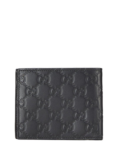 Gucci Black Guccissima Leather Guccissima Bi-Fold Wallet (   )