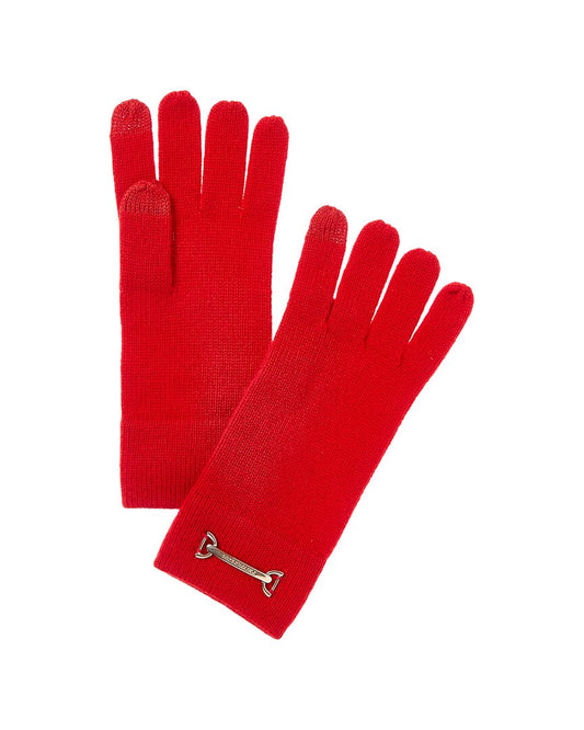 Bruno Magli Horsebit Knit Cashmere Gloves