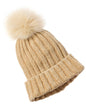 La Fiorentina Chenille Hat, Beige