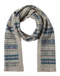 J.Mclaughlin Arthur Wool Scarf Grey Multi One Size
