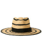 Btb Los Angeles Harlow Straw Hat Brown Multi