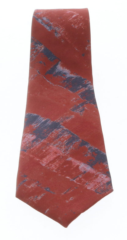 Emporio Armani Red Graphic 100% Silk Mens Tie