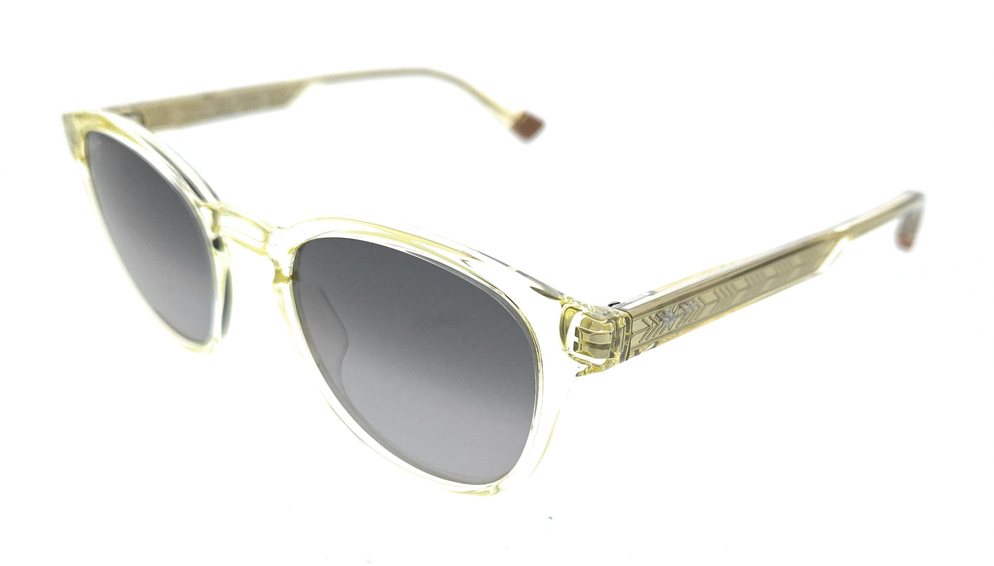 Maui Jim MJ0636S004 Retro Round Sunglasses Translucent Yellow Frame