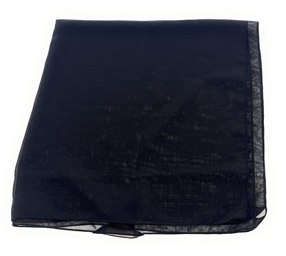 Dolce & Gabbana Black Solid Womens Silk Scarf