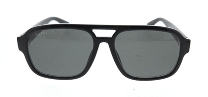 Gucci GG1342S-001 Black Smoke Pilot Sunglasses