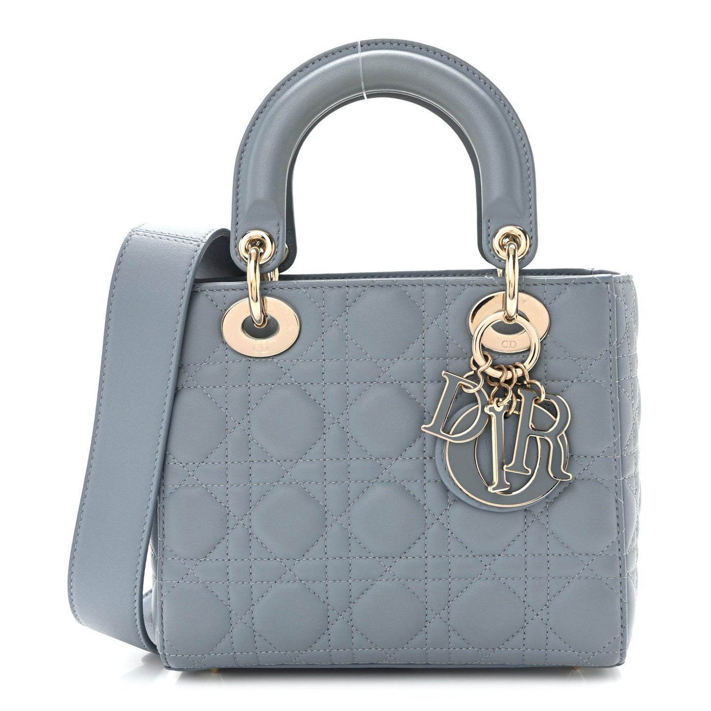 Lambskin Cannage Small My ABCDior Lady Dior Cloud Blue