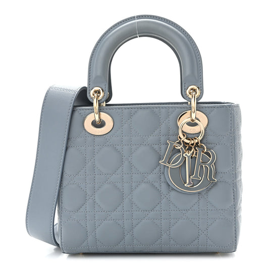 Lambskin Cannage Small My ABCDior Lady Dior Cloud Blue
