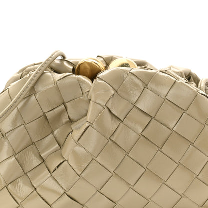Patent Intrecciato The Mini Pouch Travertine