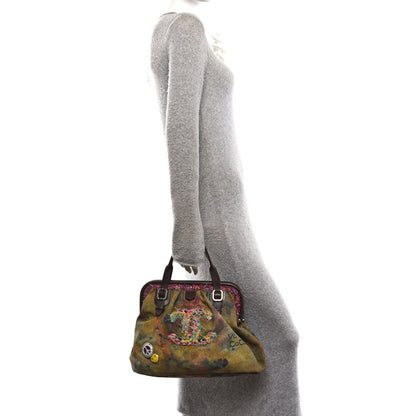 Washed Toile Graffiti On The Pavements Bowler Khaki Multicolor