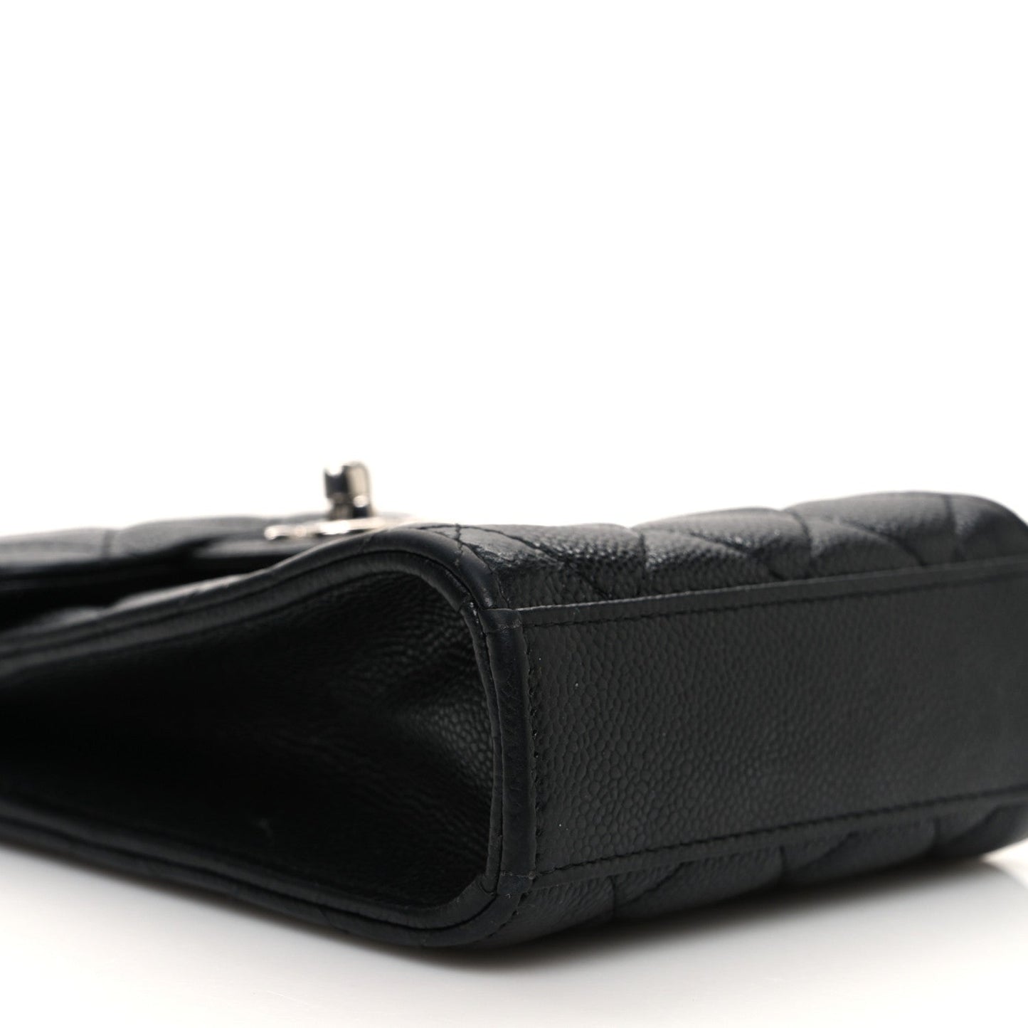 Caviar Quilted Classic Phone Holder Black