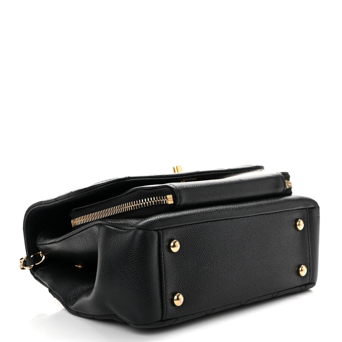 Caviar Quilted Medium Business Affinity Flap Black