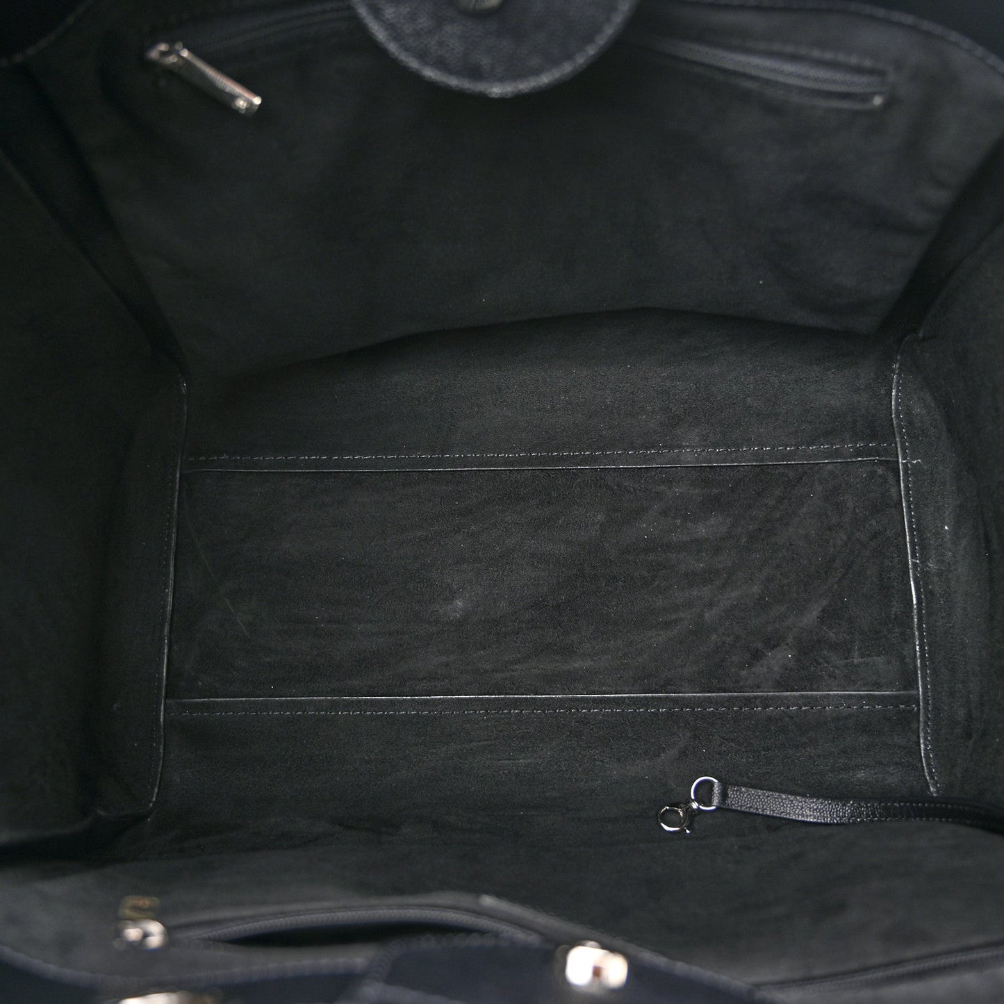 Caviar Medium Studded Deauville Tote Black
