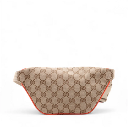 Gucci Ophidia Zip Belt Bag Gg Velvet Beige Canvas Clutche & Pouche Bag (   )