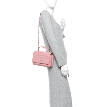 Lambskin Quilted Small Citizen Chic Flap Pink