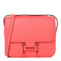 Epsom Enamel Constance 18 Rose Texas Rouge De Coeur