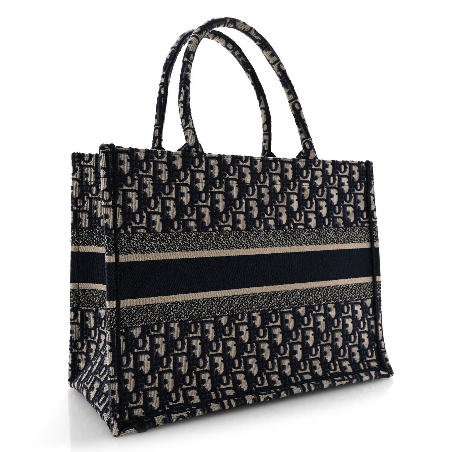 Oblique Medium Book Tote Blue Multicolor
