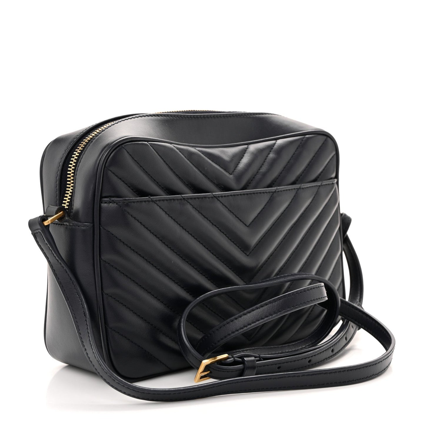 Calfskin Matelasse Monogram Lou Camera Bag Deep Marine