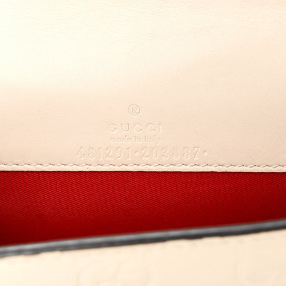 Guccissima Mini Cherry Chain Bag White