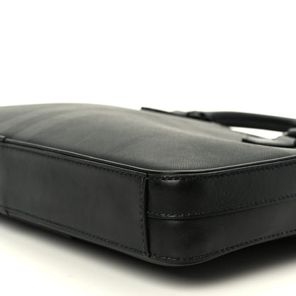 London Check Ainsworth Briefcase Dark Charcoal