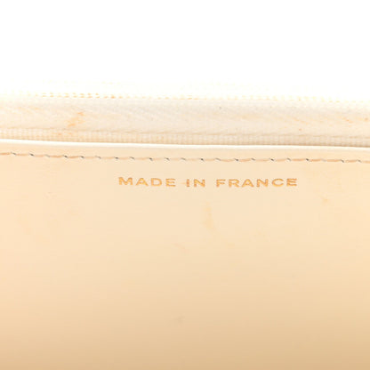 Caviar Quilted Wallet on Chain WOC White
