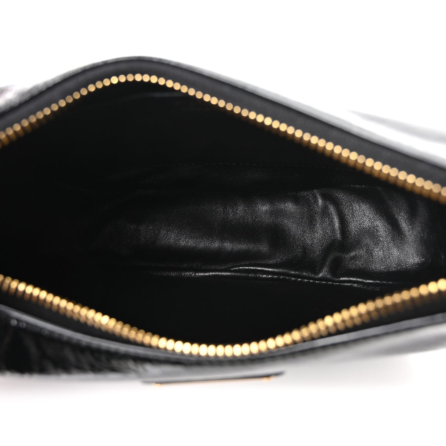 Patent Naplak Arque Shoulder Bag Black