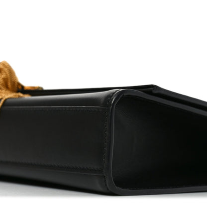 Smooth Calfskin Medium Classic Monogram Kate Tassel Satchel Black