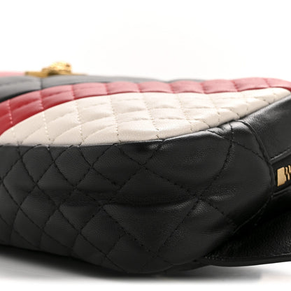 Nappa Barocco Quilted Vanitas Medea Belt Bag Black Red White
