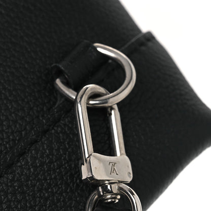 Calfskin Lockme Mini Backpack Black