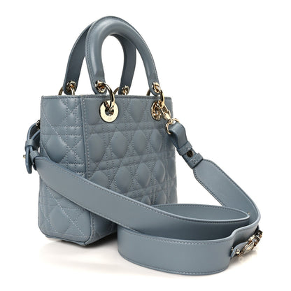 Lambskin Cannage Small My ABCDior Lady Dior Cloud Blue