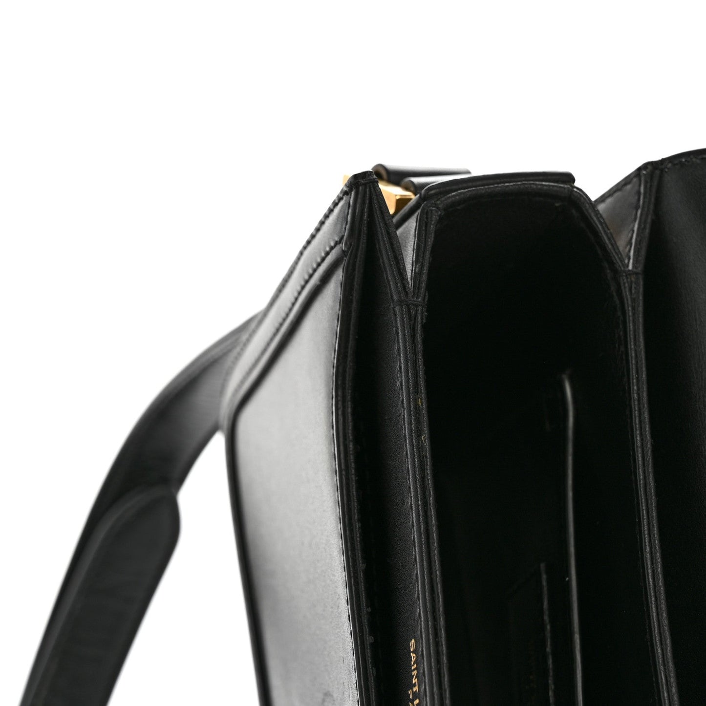 Smooth Calfskin Small Solferino Satchel Black