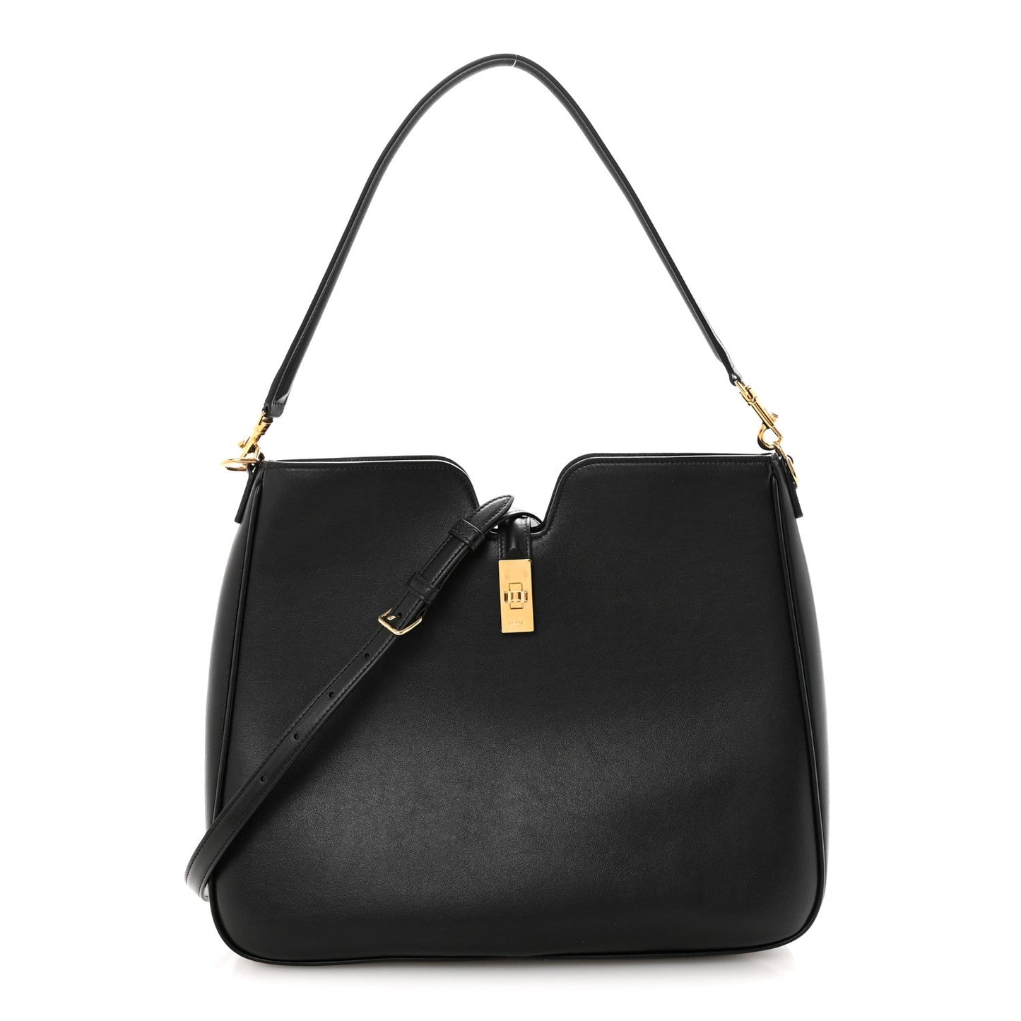 Smooth Calfskin Medium Camille 16 Soft Bag Black