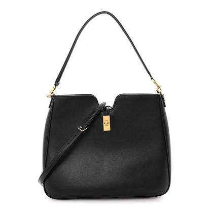 Smooth Calfskin Medium Camille 16 Soft Bag Black