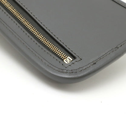 Fendi Zucca Viscose Leather Phone Pouch Shoulder Bag
