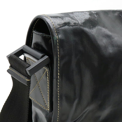 Gucci Coated Canvas Crest Emblem Shoulder Bag 181094
