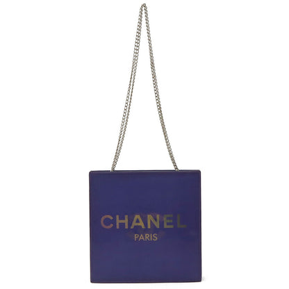 Chanel PVC Coco Mark Chain Shoulder Bag Purple