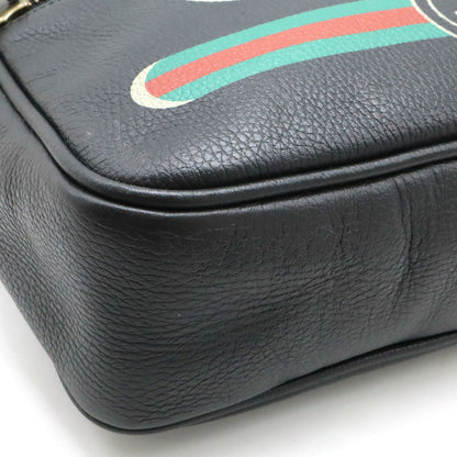 Gucci GUCCI Print Leather Shoulder Bag