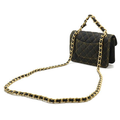 Chanel Denim Matelasse Coco Mark 2way Shoulder Bag AS4051