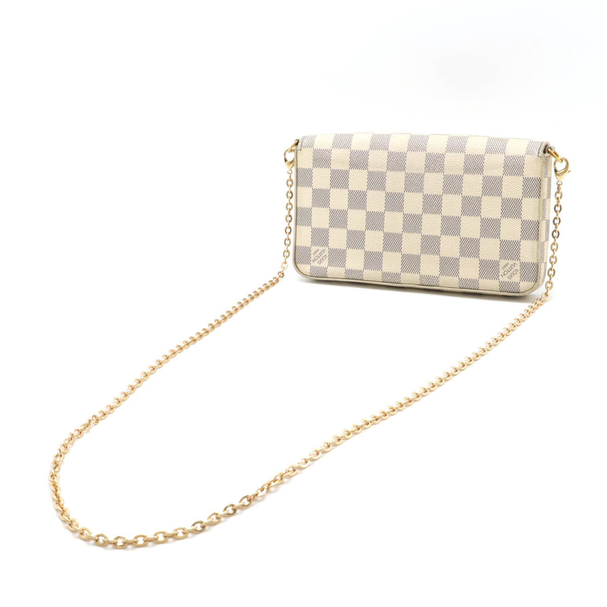 Louis Vuitton Pochette Felicie Damier Azur 2way Shoulder Bag