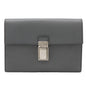 Prada Saffiano Clutch Bag 2way Bag Leather Grey