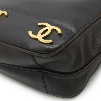 Chanel Triple Coco Leather 2way Shoulder Bag