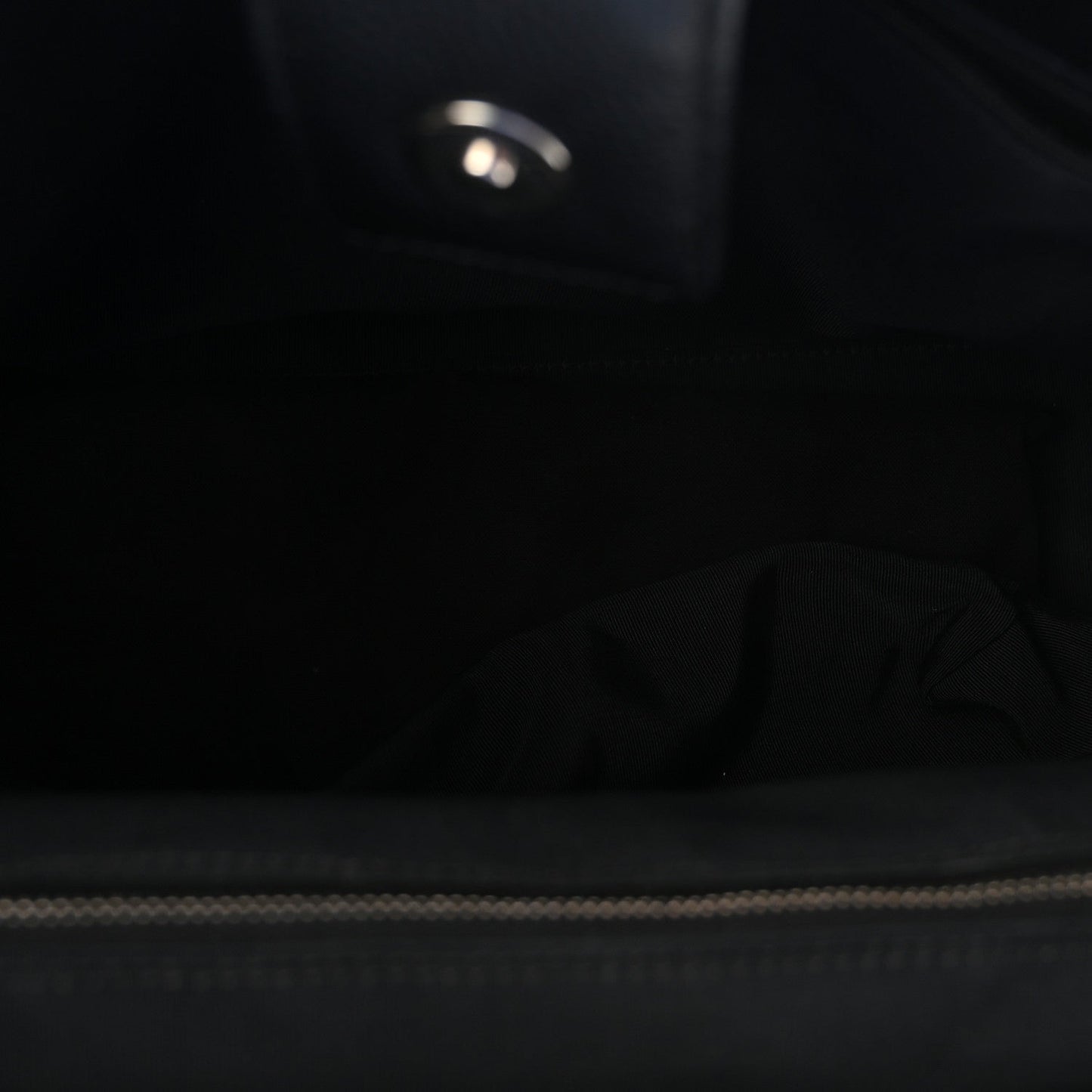 Calfskin Cerf Executive Shopper Tote Black