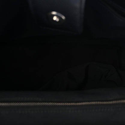 Calfskin Cerf Executive Shopper Tote Black