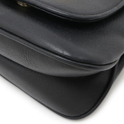 Gucci Double G Detail Leather Shoulder Bag