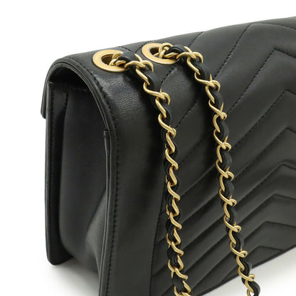Chanel V Stitch Chevron Coco Mark Lambskin Shoulder Bag