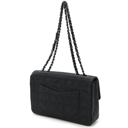 Chanel New Travel Line Nylon Jacquard Leather 2way Shoulder Bag